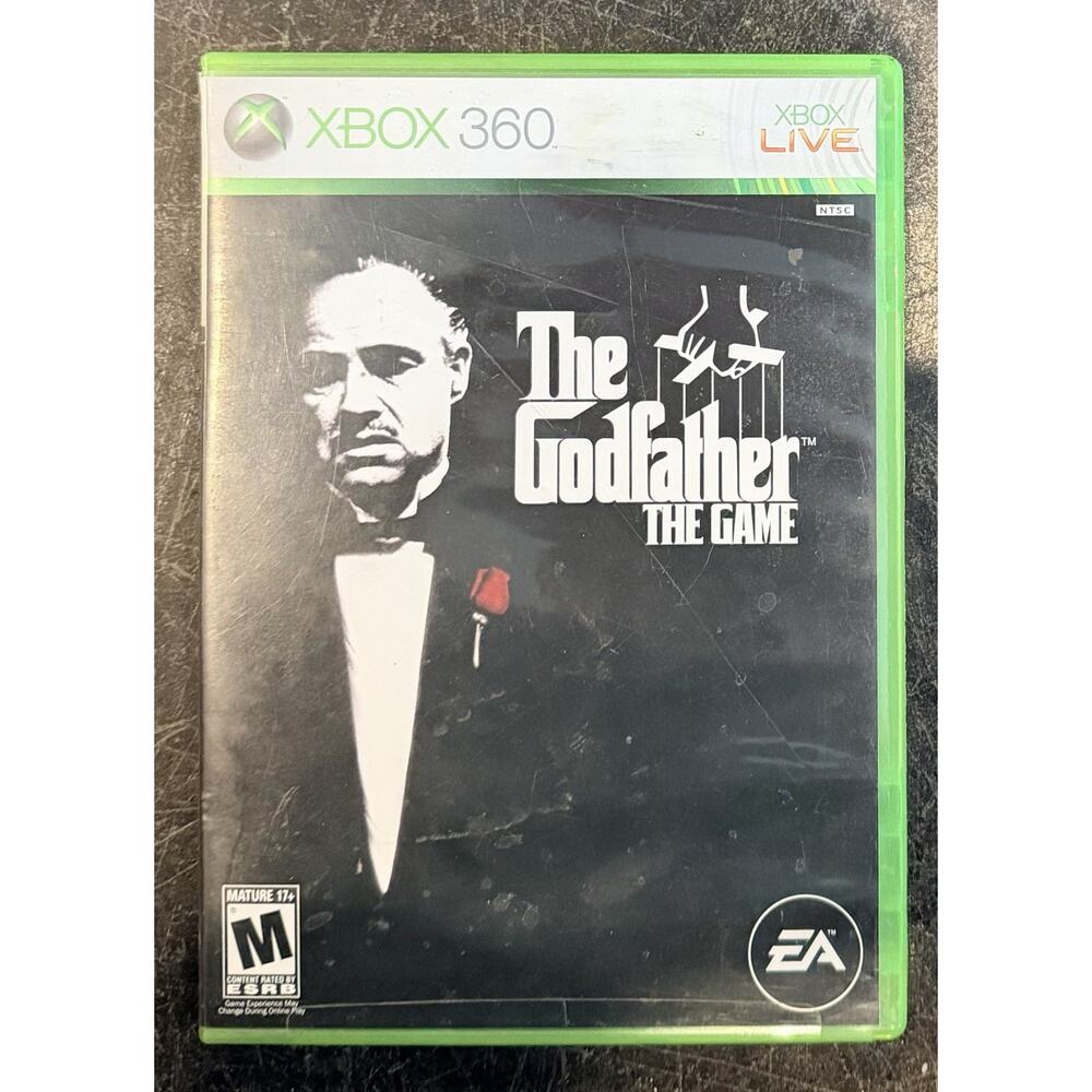 The Godfather: The Game (Microsoft Xbox 360, 2006) Game, Case, Manual, No Map